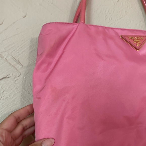 Prada vintage nylon pink shoulder bag authentic - Picture 4 of 10